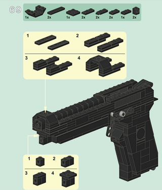Illustration for article titled Make This Incredibly Realistic LEGO Gun